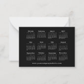 2026 Kalender Ihr Logo Business Neujahr Urlaub Mitteilungskarte (Rückseite)