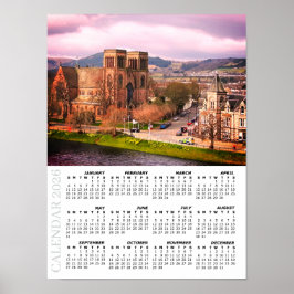 2026 Kalender Inverness, schottisches Hochland Poster