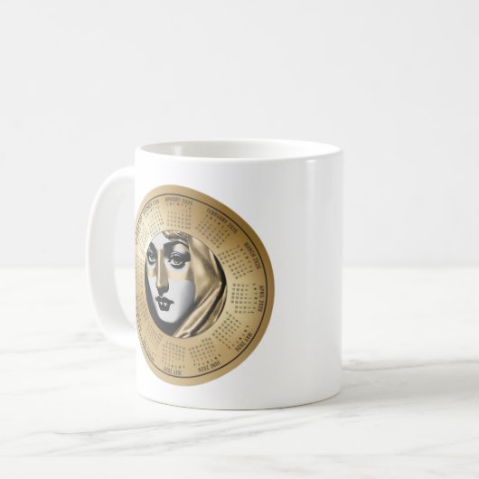 2026 Kalender Kaffee oder Tee Kaffeetasse (Vorderseite Links)