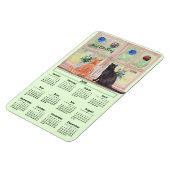 2026 Kalender Katzen am Fenster Flexibler Magnet (Linke Seite)