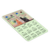2026 Kalender Katzen am Fenster Flexibler Magnet (Rechte Seite)