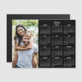 2026 Kalender Klassisch Moderner Foto Magnet (Vorne/Hinten)