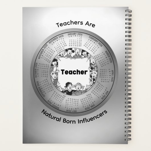 2026 Kalender Lehrer Sind Natürlich Geborene Influ Planer (Rückseite)