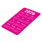 2026 Kalender Magnet | Benutzerdefinierte Farben (Linke Seite)