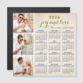 2026 Kalender Magnet für Kühlschrank Custom Foto B (Vorne/Hinten)
