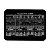 2026 Kalender Magnet Schwarz (Horizontal)