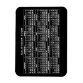 2026 Kalender Magnet Schwarz (Vertikal)