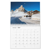 2026 Kalender mit Bildern der italienischen Dolomi (Jan 2027)