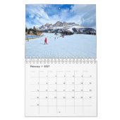 2026 Kalender mit Bildern der italienischen Dolomi (Feb 2027)