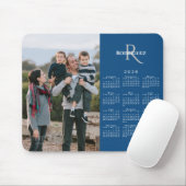 2026 Kalender mit individuellem Foto, Monogramm un Mousepad (Mit Mouse)