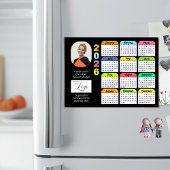 2026 Kalender Modernes Business Foto Logo Magnetic Magnetkarte