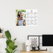 2026 Kalender Modernes Einfaches Foto Poster (Heimbüro)