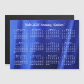 2026 Kalender Motivation Name Custom Foto Magnet (Vorne/Hinten)