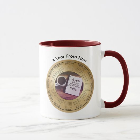2026 Kalender Motivationskaffee Tasse (Rechts)