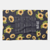 2026 Kalender Muster für Aquarellblumen Geschirrtuch (Horizontal)