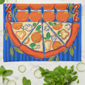 2026 Kalender - Pizza-Kalender Geschirrtuch (Gefaltet)