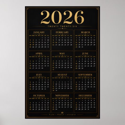 2026 Kalender Poster (Vorne)