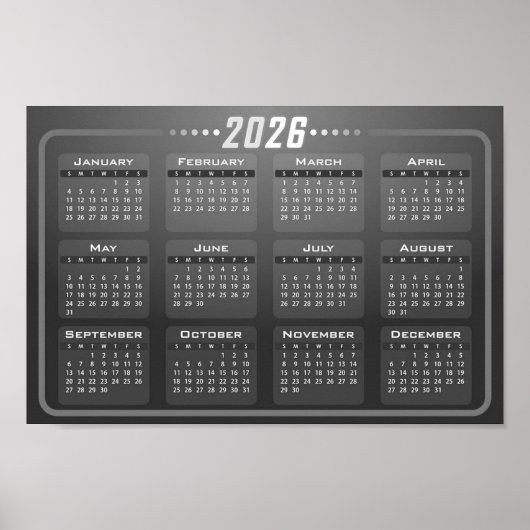 2026 Kalender  Poster (Vorne)