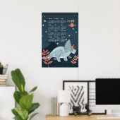 2026 Kalender-Poster-Triceratops Poster (Heimbüro)