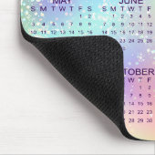 2026 Kalender Rainbow Glitzer Lila oder benutzerde Mousepad (Ecke)