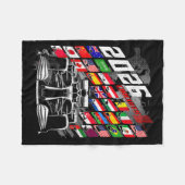 2026 Kalender Rennstreckenplan Orte  Fleecedecke (Vorderseite (Horizontal))