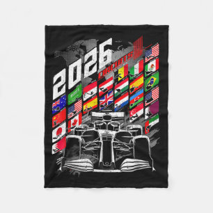 2026 Kalender Rennstreckenplan Orte  Fleecedecke