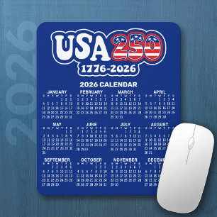 2026 Kalender - Spirit of 76 - Amerikas USA 250 Mousepad