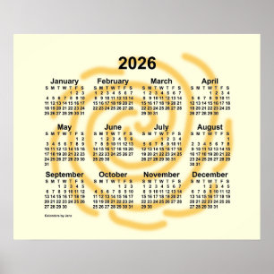 2026 Kalender Sunny Days von Janz Poster