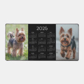 2026 Kalender und 2 Foto-Haustier  Schreibtischunterlage (Vorderseite)