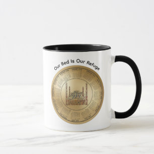2026 Kalender Unser Bett ist unsere Zuflucht Kaffe Tasse