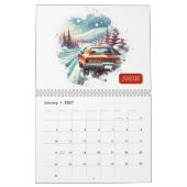 2026 Kalender Vintage Muskelwagen in Wasserfarbe! (Jan 2027)