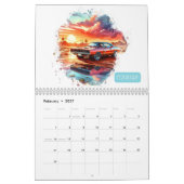 2026 Kalender Vintage Muskelwagen in Wasserfarbe! (Feb 2027)