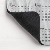 2026 Kalender Wellige gebürstete Stahl Abstrakte Mousepad (Ecke)