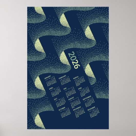 2026 Kalenderposter Aurora Borealis Poster (Vorne)