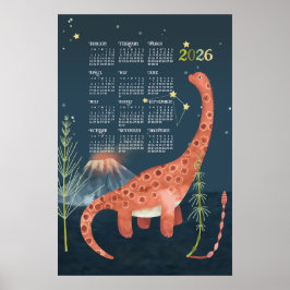 2026 Kalenderposter Brachiosaurus Poster