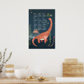 2026 Kalenderposter Brachiosaurus Poster (Küche)