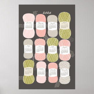 2026 Kalenderposter Brown Poster