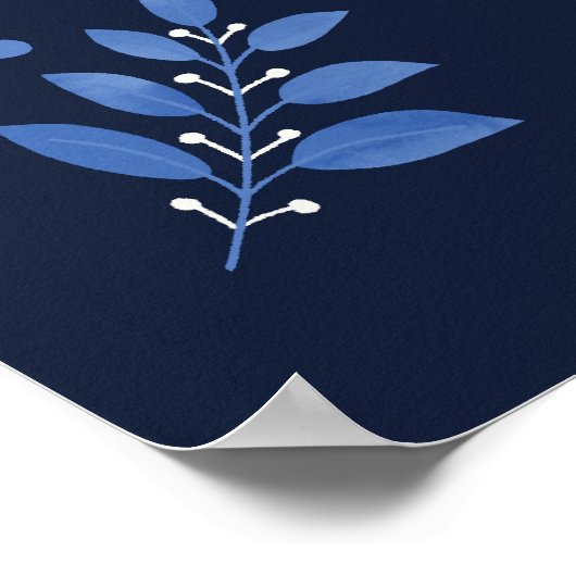 2026 Kalenderposter Folksy Bouquet Poster (Ecke)