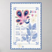2026 Kalenderposter Peacock Poster (Vorne)