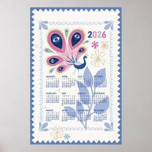 2026 Kalenderposter Pfau Poster