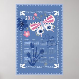 2026-Kalenderposter Schmetterling Poster