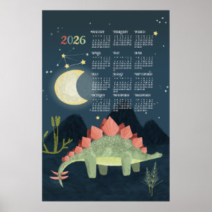 2026-Kalenderposter Stegosaurus Poster