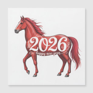 2026 Karte Red Horse Magnetkarte
