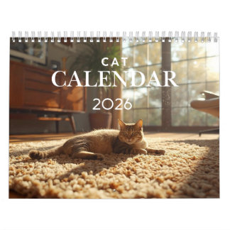 2026 Katzenkalender | 12-Monatiger Wandkalender
