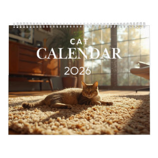 2026 Katzenkalender | 12-Monatiger Wandkalender