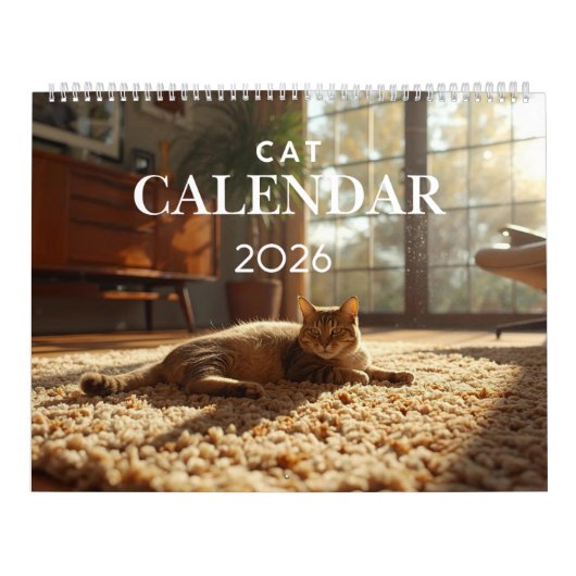 2026 Katzenkalender | 12-Monatiger Wandkalender (Titelbild)