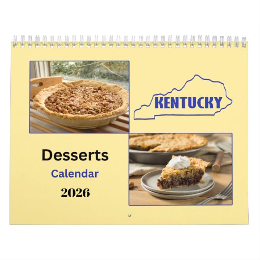 2026 Kentucky Desserts 12 Month Calendar Kalender (Titelbild)