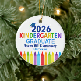 2026 Kindergarten Graduate Custom Graduation Photo Keramik Ornament