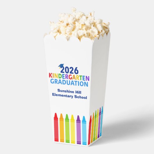 2026 Kindergarten Graduation Custom Party Popcorn Geschenkschachtel (Geplatzt)