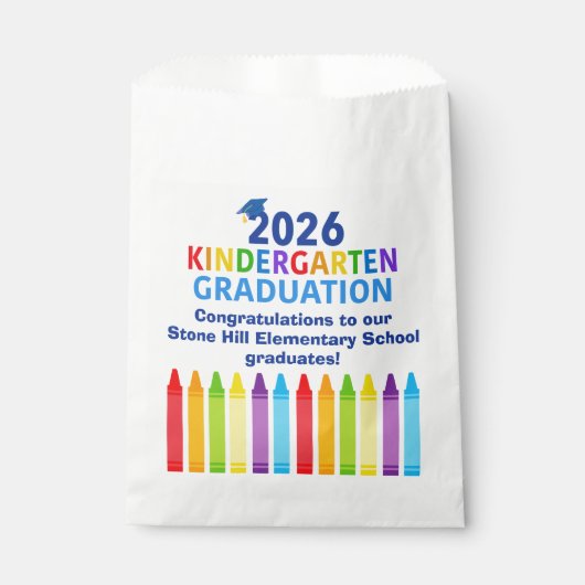 2026 Kindergarten Graduation Custom School Party Geschenktütchen (Vorderseite)